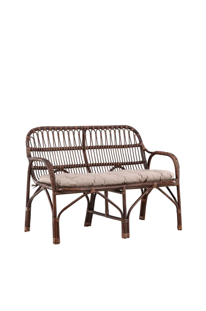 Rottingsofa Bonnie – Brun – Utemøbler & hage | m v:6891855