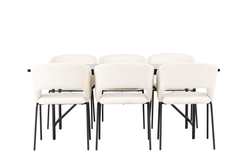 Astrid Spisegruppe 200 cm Rektangulær med 6 Day Stoler v:6204733