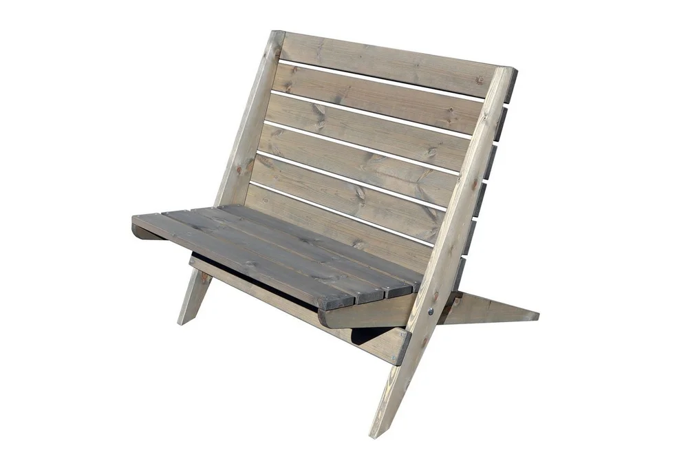 Hillerstorp EcoFurn utestol Granny Double furu oljet grå v:3905788