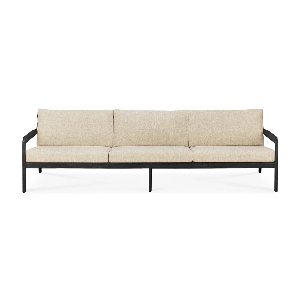 Jack outdoor 3-seters sofa svartbeiset teak v:2930366