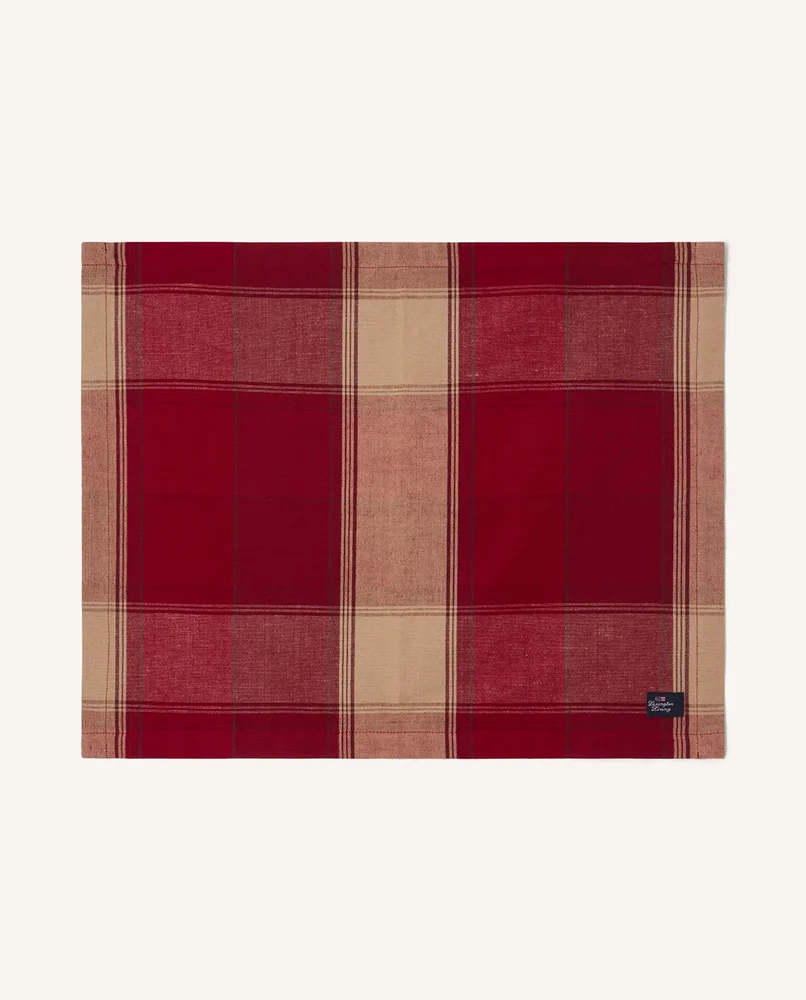 Checked Linen-Cotton bordbrikke 40×50 cm v:1556453
