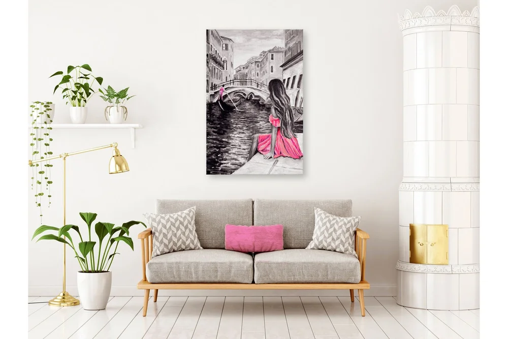 Tavle Woman In Venice (1 Part) Vertical 80X120 v:4749639