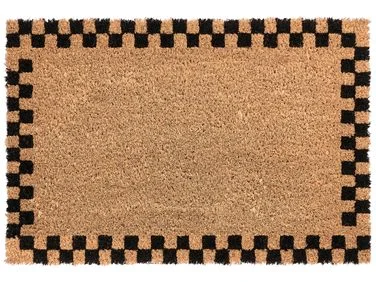 Dørmatte SAGADA Beige/svart 60 x 90 cm Kokosfiber v:9129935
