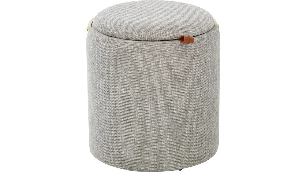 Serano puff med trehåndtak 40 cm rund v:3375820