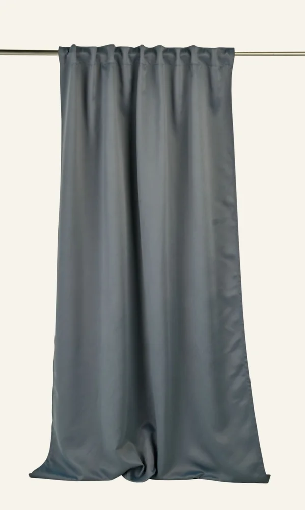 Lysdempende gardin gråblå – 140×220 cm v:6698290