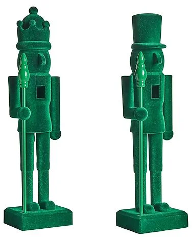 Sett med 2 figurer FLATEY 40 cm Nøtteknekker Grønn v:3830680 Sett med 2 figurer FLATEY 40 cm Nøtteknekker Grønn v:3830680