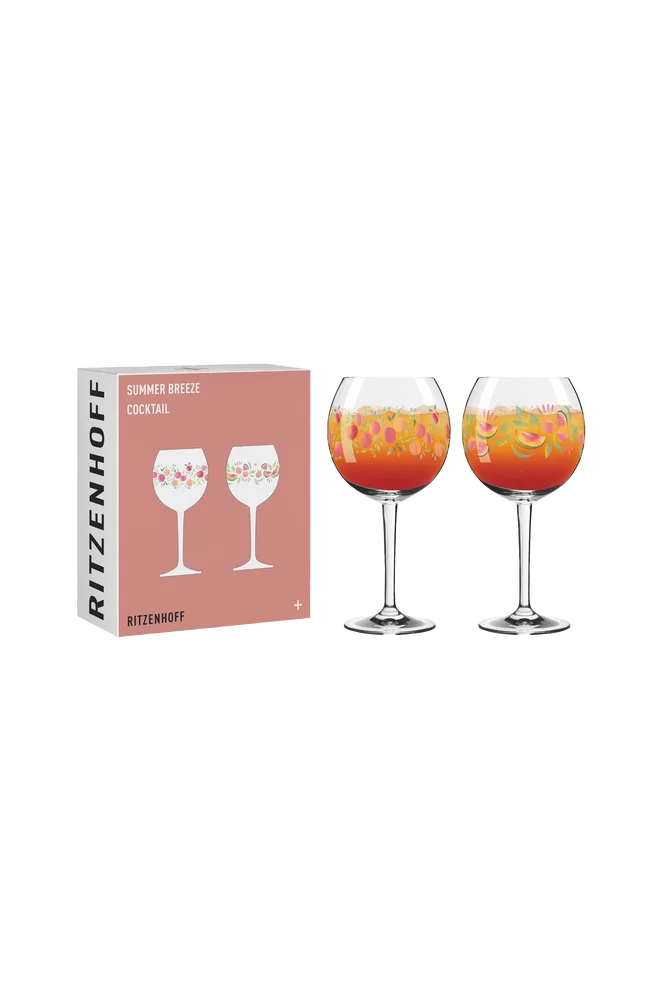 Summer Breeze Drikkeglass 2-p No: 3 & 4 – Flerfarget – Kjøkken & husholdning | m v:7280576