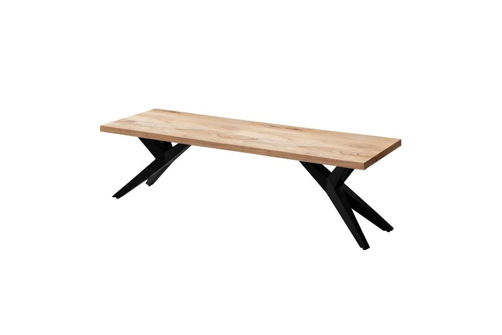 Spisestuebenk Wohnling massivt tre moderne loftstil med metallben 120 cm v:9779160 Spisestuebenk Wohnling massivt tre moderne loftstil med metallben 120 cm v:9779160