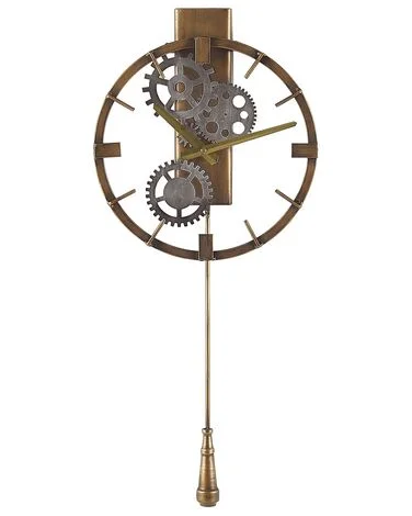 Pendelklokke MARCOTE 30 cm Metall Gull v:6109456 Pendelklokke MARCOTE 30 cm Metall Gull v:6109456