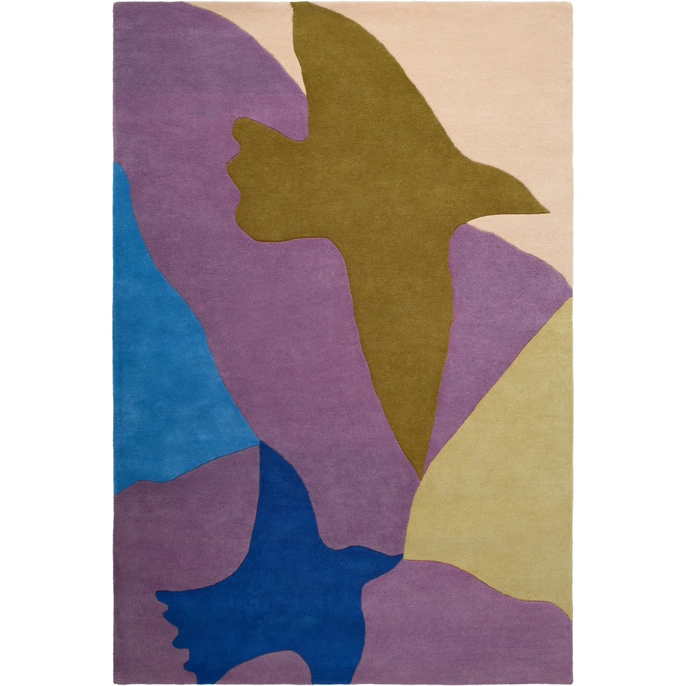 Bird Ullteppe 180×270 cm, Blå v:417653 Bird Ullteppe 180×270 cm, Blå v:417653