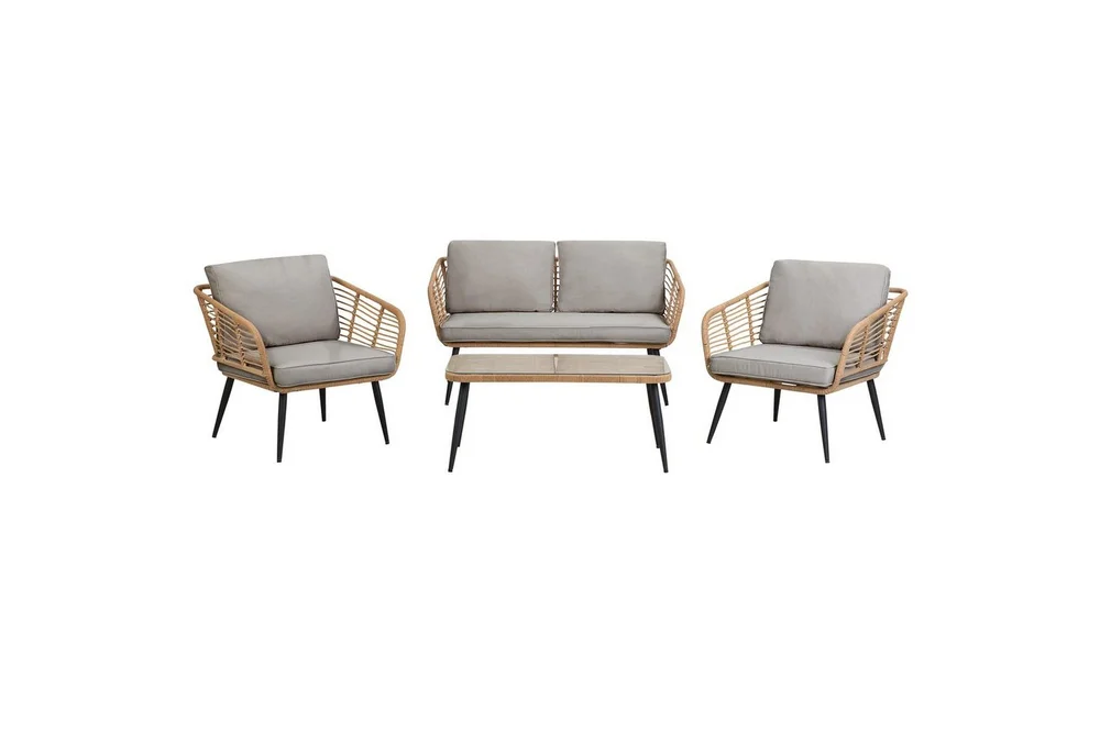 Soffgrupp Beliani Corinth Ii Natural||Grey||Black||Beige v:4884390