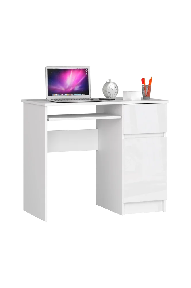Akord Piksel skrivebord med høyreoppsett – Hvit m v:6185606 Akord Piksel skrivebord med høyreoppsett – Hvit m v:6185606
