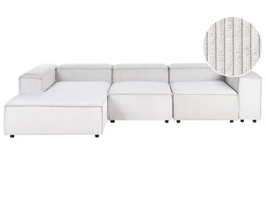 Modulær hjørnesofa 4-seters ARDAL Kordfløyel Off white Høyrevendt v:3250099 Modulær hjørnesofa 4-seters ARDAL Kordfløyel Off white Høyrevendt v:3250099