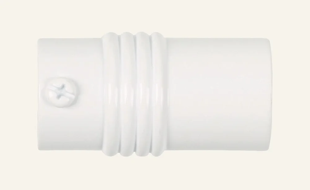 Endestykke 2pk hvit – 16mm v:4954389 Endestykke 2pk hvit – 16mm v:4954389