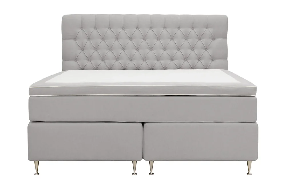 HVILA Lyx komplett sengesett 180x200 cm kontinentalseng med knappepolstret sengegavl v:4039709