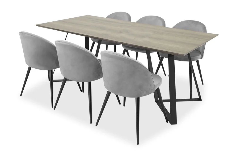 Malvina Spisebord med 6 Valerie Stoler v:2390755