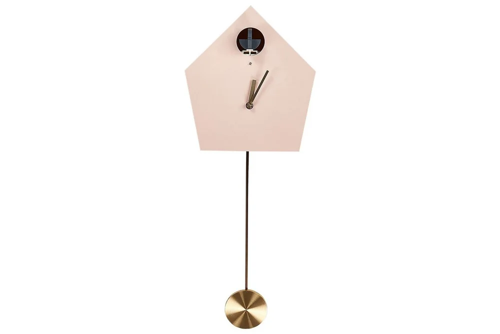 Väggklocka Rosa, Guld, Svart v:7060947